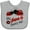 AC-Heather Grey, variant on Inktastic My Nana Loves Me with Cute Ladybugs Boys or Girls Baby Bib