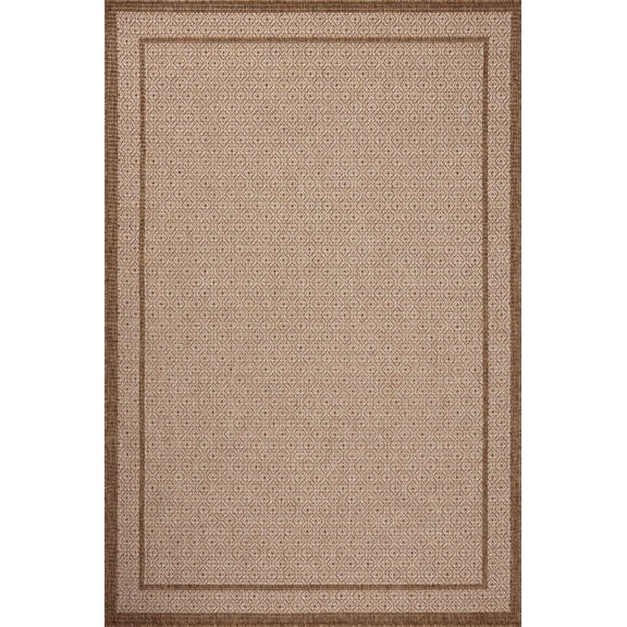 Loloi Merrick Chestnut / Oatmeal 5' x 7'-7" Area Rug