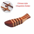 thumbnail image 1 of Oleegame 1PC Spoon And Lid Rest Holder Modern Rack Tableware Chopsticks Chopsticks Fine Simple Kitchen，Dining Bar Brown, 1 of 1