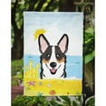 thumbnail image 3 of Tricolor Corgi Summer Beach Flag Garden Size BB2123GF, 3 of 3