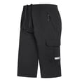 thumbnail image 5 of Pantalones capri deportivos casuales para hombre, talla grande, de secado rápido, con aros en color arena, 5 of 5