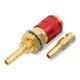 thumbnail image 2 of Speravity Conector rápido refrigerado por agua, 60mm, conexión rápida, soldadura MIG, reemplazo de accesorios de adaptador de cobre con ajuste para Suministros de soldadura Rojo Speravity TO008389-03, 2 of 6