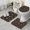 Red Mushroom Snail, variant on Red Mushroom Snail Black Pattern Bathroom Rugs Sets 3 Piece,Toilet Cover Set,Absorbent Non Slip Bathroom Mats Sets with U-Shaped Contour Rug Toilet Rug Set