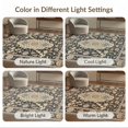 thumbnail image 7 of ODIKA 2'x3' Washable Doormat Hallway Boho Distressed Damask Vintage Ornamental Border Ornate for Entryway, Kitchen, Laundry Room, Non-Slip, Low Pile, 7 of 7