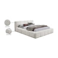 thumbnail image 2 of Meridian Furniture Carlin Cream Chenille Fabric Full Bed, 2 of 7