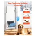 thumbnail image 3 of Dog Door for Door, X-Large, Magnetic Flap & Metal Frame, Weatherproof, Easy Install, 3 of 9