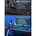 thumbnail image 5 of XXL Mouse Pad with Phone Holder, RGB Desk Mat with 15W Fast Charging, LED Large Gaming Mouse Pad with 11 Lights Colors, Long Mouse Pads for Desk, Waterproof Non-Slip Gaming Pad for Gamer Esports Pros, 5 of 6