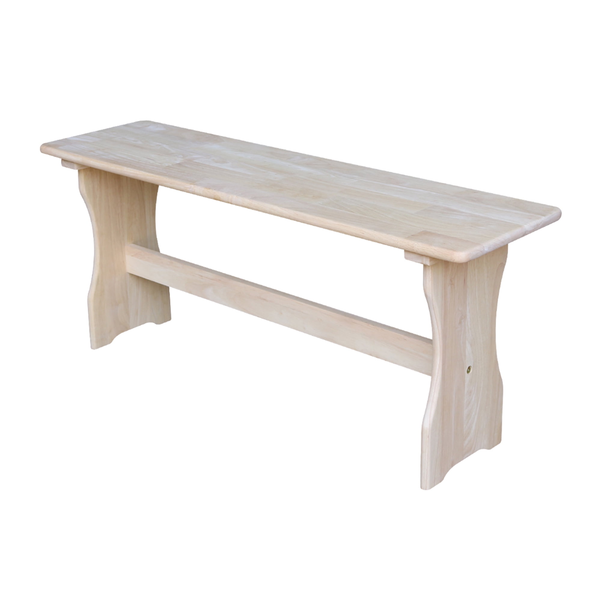 International Concepts Trestle Bench Unfinished Walmart Com