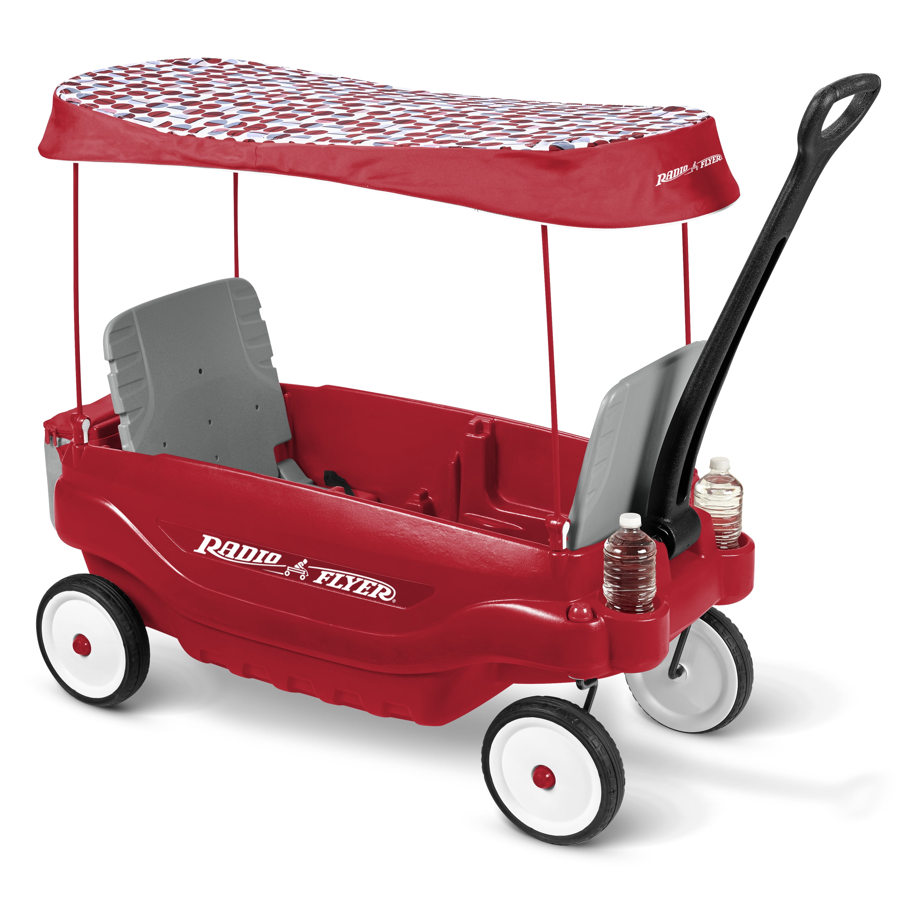 radio flyer wagon with canopy and cooler