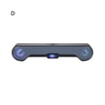 thumbnail image 1 of Wireless Speaker Rechargeable Double Horn Mega Bass Bluetooth-compatible 5.0 Sound Bar for PC- D, 1 of 5