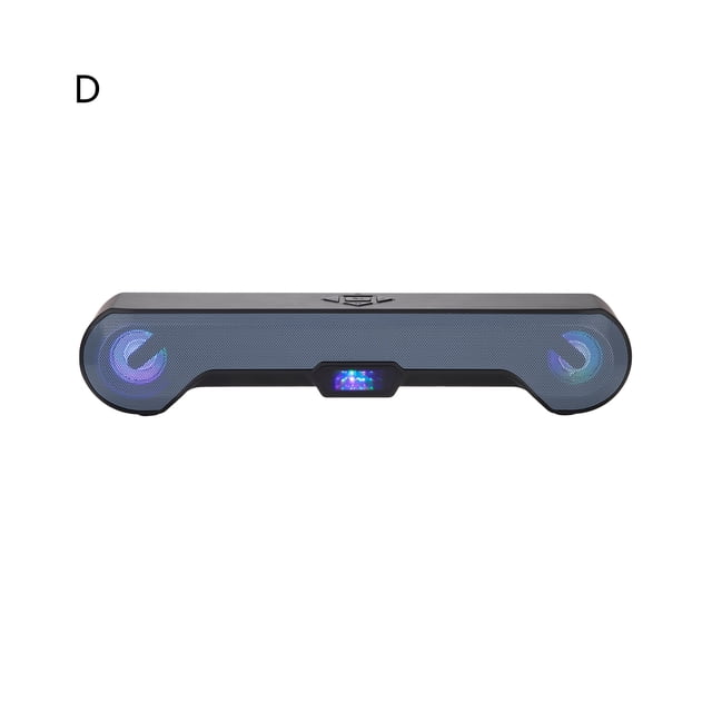 Wireless Speaker Rechargeable Double Horn Mega Bass Bluetooth-compatible 5.0 Sound Bar for PC- D