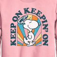 thumbnail image 2 of Peanuts - Keep On - Toddler And Youth Crewneck Fleece Sweatshirt, 2 of 5