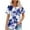 09#Blue, variant on Floral Print Blouses for Women Cute Summer Tops for Vacation Graphic T Shirts Womens 2026 Trendy Blouses Dressy Casual Petite