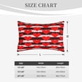 thumbnail image 4 of Naloa Black and white striped and red hearts Pillowcase, Cool Pillowcase, Lightweight, Breathable, Skin Friendly Pillowcase, Hidden Zipper (No pillow core)-14"x20", 4 of 6