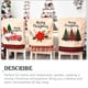 thumbnail image 3 of Funda de silla de Navidad bordada de dibujos animados para el hogar con rejilla de encaje, árbol de Navidad, funda de flores, comedor, arreglo Kits de decoración para fiestas Árbol de Navidad Toystoory HA069380-02, 3 of 6