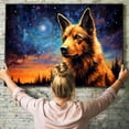 thumbnail image 6 of Norwegian Buhund Dog Canvas Van Gogh Starry Night Wall Art Gifts Canvas Wall Art Frame Music Artist Customized Canvas Framed Photo Art Work For The Bedroom(Gifts For Dog Lover ), 6 of 6