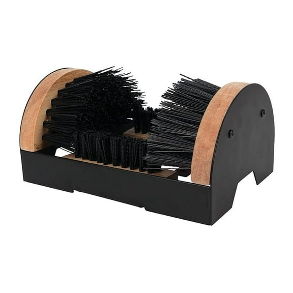 Boot Brush Cleaner Floor Mount - W9451 Heavy Duty Shoe Scraper for Mud & Dirt - Indoor/Outdoor Farm, Construction, Home Use - 4.7 x 9.5 x 6.5 Inches