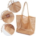 thumbnail image 3 of Bolsa de playa HOXIS Mesh de nailon y poliéster para mujer, 3 of 6