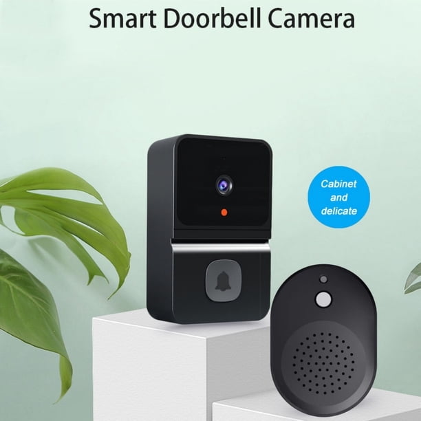 Timbre Inalámbrico, Cámara Inteligente para Puerta, Timbre Visual Inalámbrico, Vigilancia HD, Visión Nocturna, Grabación de Video - Wifi 2.4G, Cambio de Voz