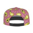 thumbnail image 5 of Adjustable Baseball Cap, Funny Avocado Pink Flat Bill Trucker Flat Brim Hats Dad Hat for Men Women - Snapback Hat Adjustable Size, 5 of 7