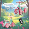 thumbnail image 6 of 6V Electric Baby Balance Bike with Bubble Machine,4 in 1 Toddler Balance Bike w/Remote for 1 Year Old Boys Girls Kids Ride on Toys w/Powered Motor,LED Lights (Green&Red), 6 of 7