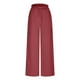 thumbnail image 4 of Pantalones palazzo de mujer de cintura alta y pierna ancha - Cordón elástico, pantalones de playa fluidos - Outfits de vacaciones S-XXL, 4 of 4