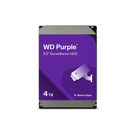 WD WD43PURZ 4TB WD Purple Surveillance Internal Hard Drive HDD - SATA 6 Gb/s, 256 MB Cache, 3.5" - WD43URZ