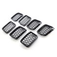 thumbnail image 4 of 7x 68317863AA Decoraciones Parrilla protectora para automóvil Parrilla de malla delantera apto para Grand Cherokee Reemplaza accesorios , NEGRO BRILLANTE Baoblaze Rejilla de malla delantera, 4 of 8