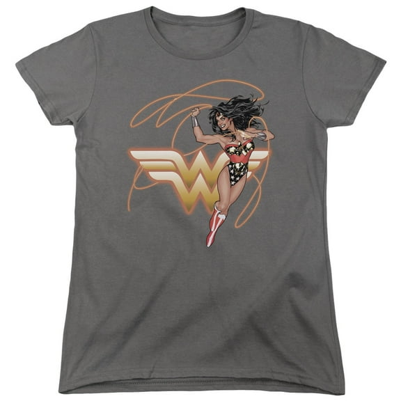 Jla - Glowing Lasso - Women's Short Sleeve Shirt - X-Large