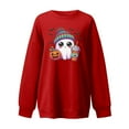 thumbnail image 4 of AYA Chandails Mignons pour Femmes à Imprimé Floral T-Shirt à Manches Courtes pour Célébration de Jour Haut à Col Rond, 4 of 4