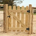 thumbnail image 6 of Gate Hinges 3.5 Inch 4 Pack, Iron Door Hinges with Screws for Wood Sheds, Barns, Wood Fences, and Swing Doors, 6 of 6