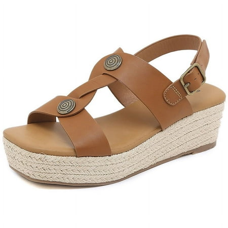 Wedge Sandals for Women Dressy Summer Comfortable Cushion Womens Flip Flops Casual Orthopedic Wedges Shoes Beach Sandals A12