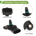 thumbnail image 3 of Sensor de Presión Absoluta del Colector MAP Único para Fiat Punto 188 2007-2016 No.0281002456 1 Pc, 3 of 6