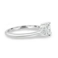 thumbnail image 3 of 2.00Ct Cushion Cut Lab Grown Diamond Engagement Ring, Round Side Accent, 18K White Gold, US 11, 3 of 7