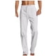 thumbnail image 1 of Pantalones largos para hombre, moda informal, lisos, con cremallera, bolsillos, pantalones acampanados, pantalones de poliéster para hombre., 1 of 7