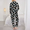 thumbnail image 6 of Wukai Cool Gamepad Print Women's Pajama Set - Soft Long Sleeve Sleepwear for Comfort and Style-Large, 6 of 9