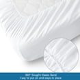 thumbnail image 4 of Cot Sheets - 30" x 75" x 9", 4 Piece Set, Fitted Sheets for Twin/Camp Bunk/RV Bunk/Guest Beds, White, 4 of 13