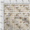 thumbnail image 2 of oneOone Cotton Poplin Brown Fabric Valentine Love Heart Dress Material Fabric Print Fabric By The Yard 42 Inch Wide, 2 of 4