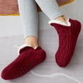 thumbnail image 4 of Women's Fleece-Lined Winter Slipper Socks - Non-Slip Grippers, Ultra Soft & Warm, US Size 6-10, 1 Pair - Perfect Gift for Her, 4 of 5