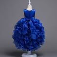 thumbnail image 6 of SILVERCELL Girl Dresses Ruffle Lace Pageant Party Wedding Flower Girl Dress 4-14 Years, 6 of 8