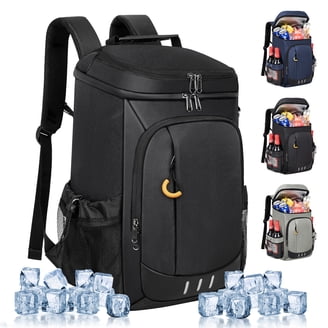 Coleman Now 18-Can Soft-Sided 31.86 qt Backpack Cooler, Gray and