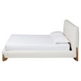 thumbnail image 2 of Baxton Studio Vinicio Mid-Century Modern Cream Boucle King Platform Bed, 2 of 6