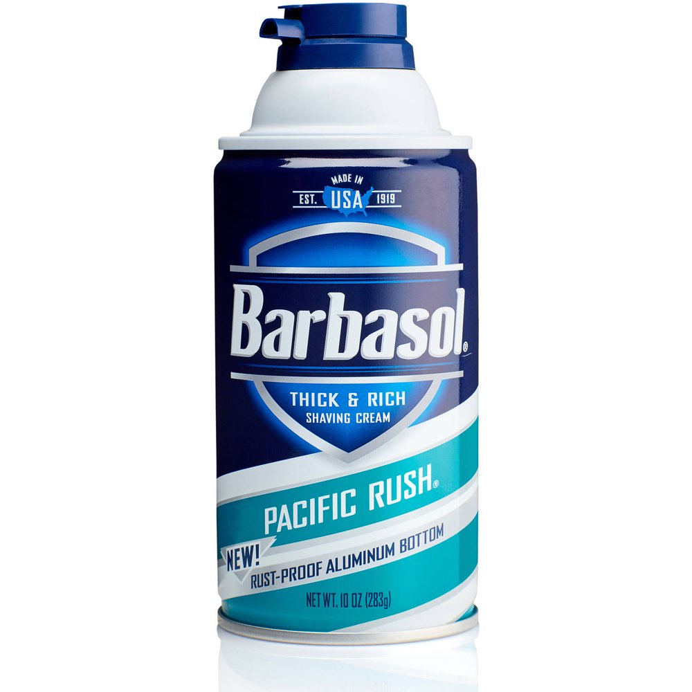 Barbasol Pacific Rush Thick & Rich Shaving Cream for Men, 10 Oz