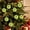green F, variant on Fmbmuo Christmas Faux Fur Ball Ornaments with Santa Snowman Mini Resin Decor for Tree Wreath Home Holiday Decor Christmas Decor,Green