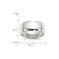 thumbnail image 2 of White Sterling Silver Ring Band Wedding Standard Half Round, 2 of 2