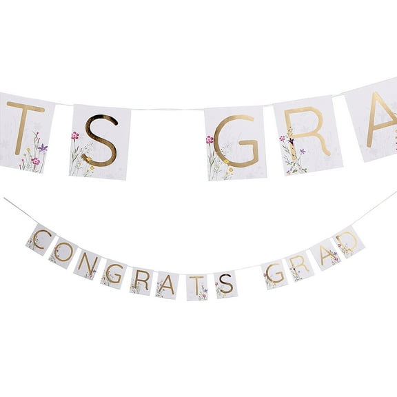 Fun Express Congrats Grad Cottagecore Garland
