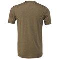 thumbnail image 2 of T-Shirt à Manches Courtes Uni à Col Rond pour Hommes en Toile Triblend, 2 of 3