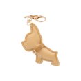 thumbnail image 1 of Cateissary Llavero lindo Bulldog cuero Natural llaves anillos ligereza multiusos Lockchain mujer bolso coche colgante colección Artesanía Caqui Cateissary HA073973-03, 1 of 6
