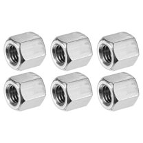 Uxcell 6-Pack M8-1.25 Hex Coupling Nuts for Machine, 304 Stainless Steel, 12mm Length