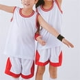 thumbnail image 6 of NAISIBABY Boys Athletic Outfits, Muscle Tank Tops and Shorts Activewear Running Basketball Sports Sets 2-Piece White Size 6, 6 of 6